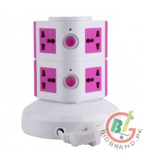 Two-Layer Compact Vertical Stand Socket